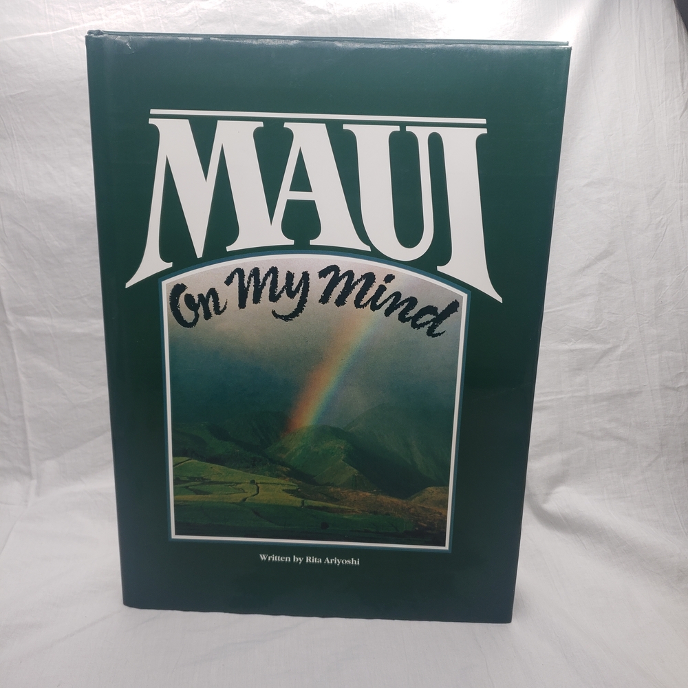 Maui On My Mind Coffee Table Book - Green Cover 1980s